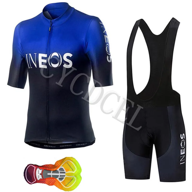 Cycling set 12 Велосипедная майка, INEOS, Майо, Ropa Ciclismo, Hombre, командная одежда для велосипеда, Быстросохнущий комплект с коротким рукавом, MTB, велосипедная одежда, 16D гель - Цвет: Cycling set 12