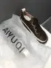 AIYUQI-zapatillas de deporte para mujer, zapatos informales de piel auténtica, talla grande 42 43, para estudiantes, a la moda, para Primavera, 2021