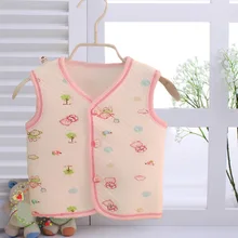 Горячая партия одежды для малышей Детский жилет осенний стильный Теплый хлопковый кардиган с рисунком