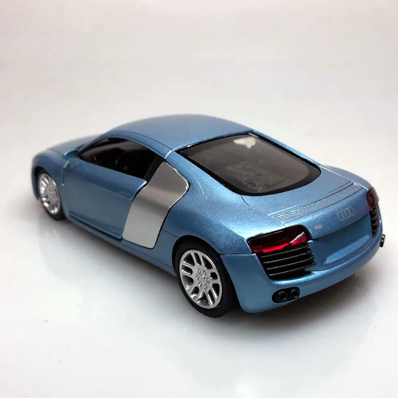 10 шт./лот NEWRAY 1/32 масштабная модель автомобиля игрушки AUDI R8 литье под давлением Металл 14 см длина модель автомобиля игрушка