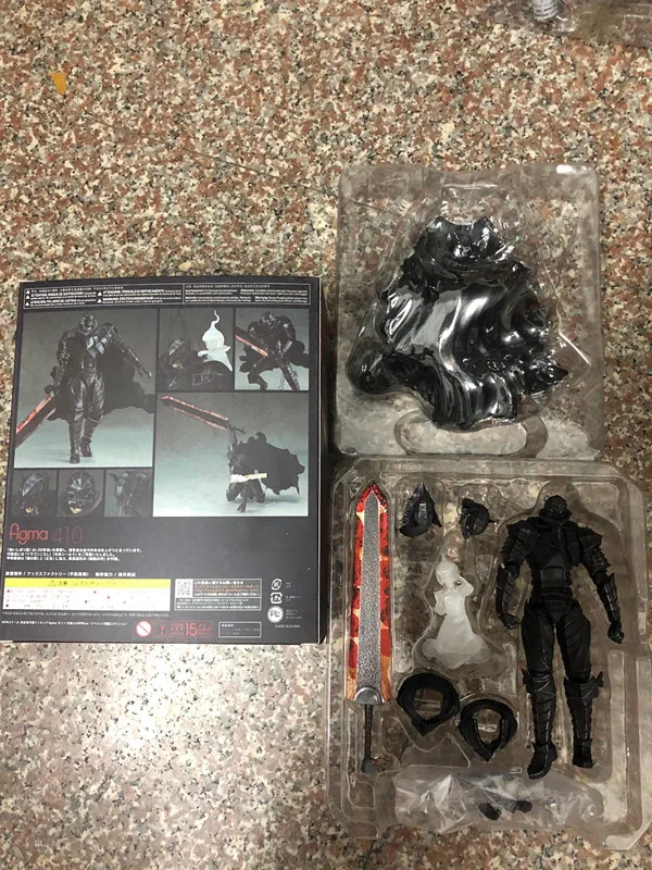 16 см новая игра Берсерк берусеруку Figma410 черный меч Берсерк кишки ПВХ экшн Коллекционная Фигурка модель игрушка кукла