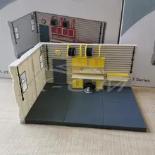 Пластиковая модель автомобиля ремонт гаража (желтая) 1:43|Наземный