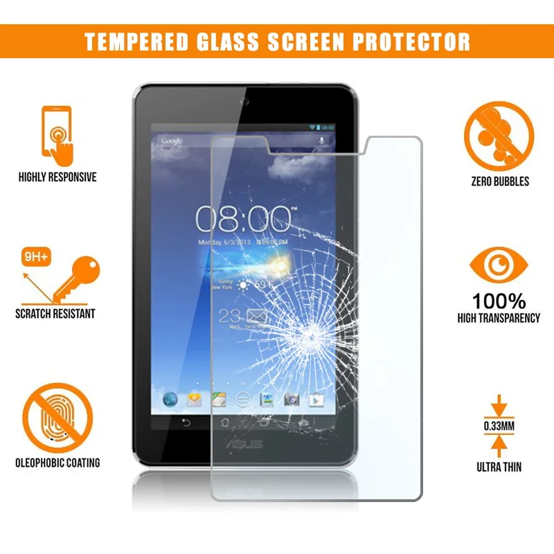 

Tablet Tempered Glass for ASUS MEMO Pad HD 7 ME173X ME173 Full Screen Anti-Scratch Anti-fingerprint Protector Screen 9H