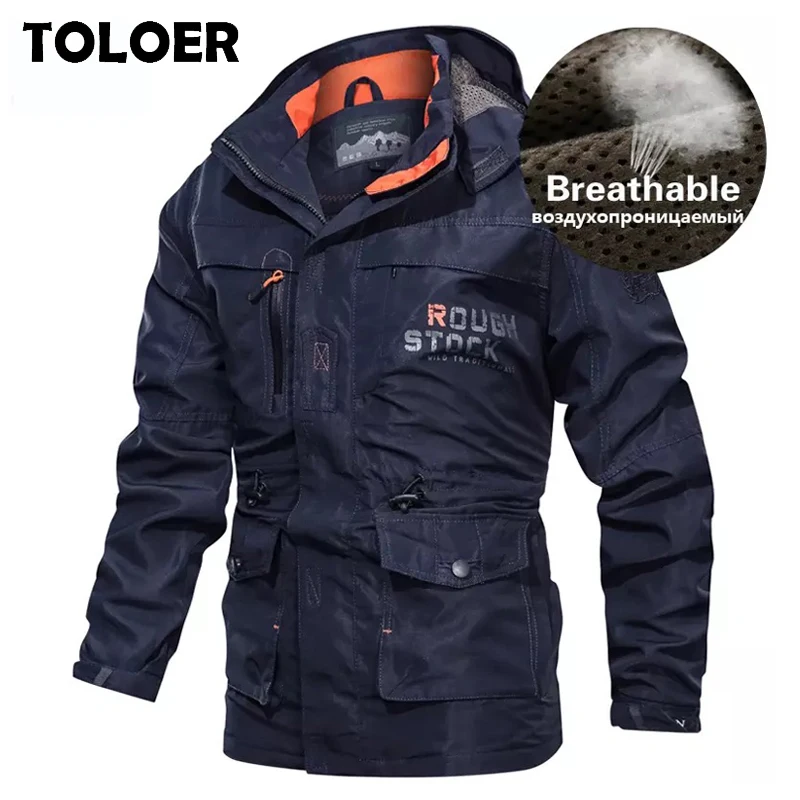 Windbreaker Mens Coat Bomber-Jacket Tactical-Jackets Spring Military Autumn Outdoor Stormwear