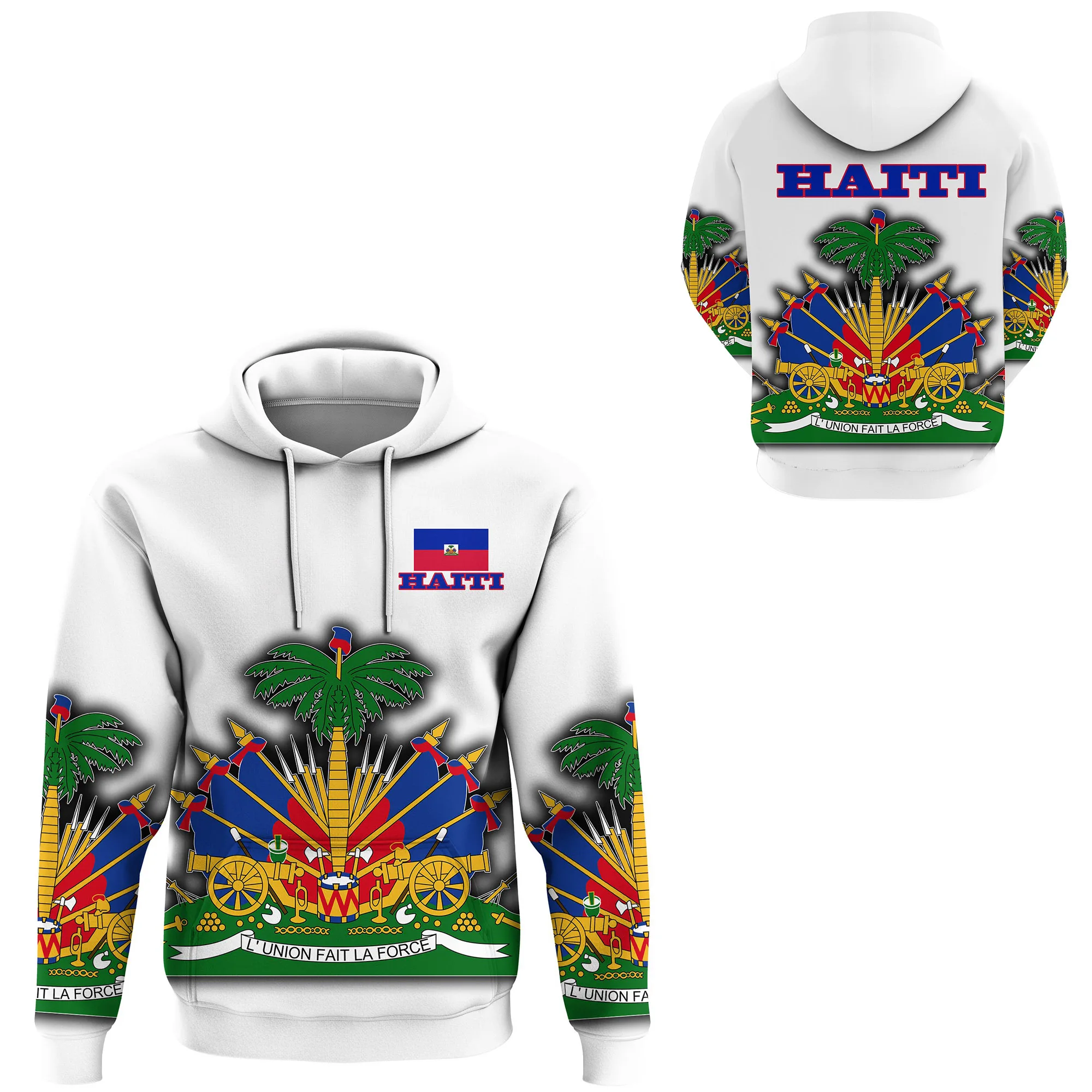 

Newest Country Emblem Flag Caribbean Sea Haiti Island Retro Pullover Men/Women Tracksuit 3Dprint Streetwear Harajuku Hoodies B-9