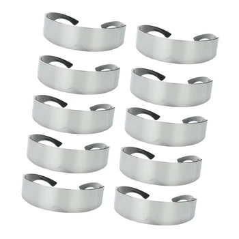 

Set of 10pcs Funny One-piece Metallic Silver Futuristic Soldier Space Robot Halloween Dressing up Party Glasses Props
