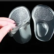 Женские мягкие силиконовые гелевые вставки для передней части стопы, женские плюсневые невидимые подушечки для обуви на каблуках