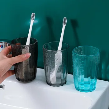 

Anti-drop Tooth-brushing household translucent wash cup High quality toothbrush cup water cup couple plastic gargle cup