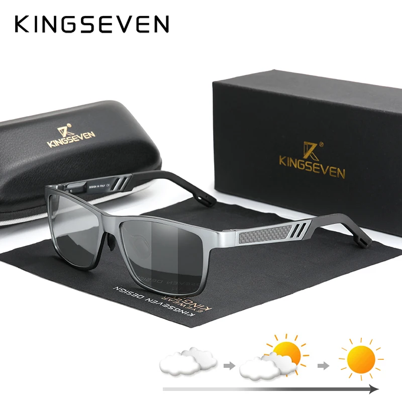 KINGSEVEN фотохромные солнцезащитные очки мужские и женские поляризованные