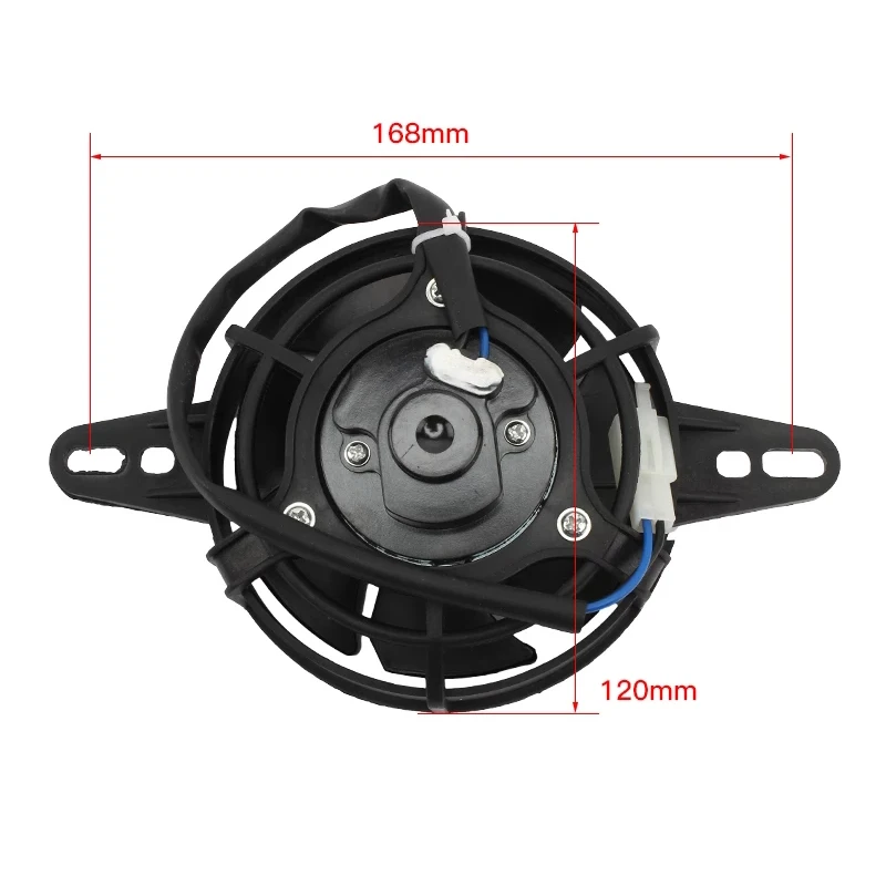 Motorcycle Radiator Fan motorcycle cooling fan 250cc Gasoline Electrofan 12v ATV 200 300 Cubes for KTM Honda Yamaha Kawasaki Dirt Bike Motocross Fans