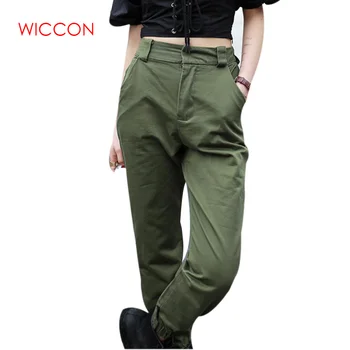 

Women Army Harem Camo Pants High Waist Pants Camouflage Loose Joggers Streetwear Punk Cargo Pants Women Capris Trousers