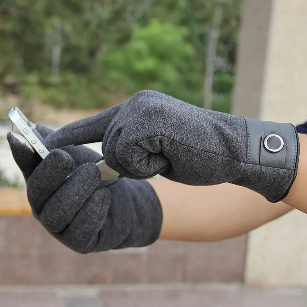 Модная зимняя бейсболка для походов с защитной сеткой черные перчатки мужские с сенсорным экраном зимние для активного отдыха, спортивная теплая перчатка
