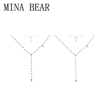 

MINA BEAR 2020 Fashion Charm Pendant Original 1: 1 High Quality Adjustable Necklace with Pendant Lady Monaco Jewelry with Logo