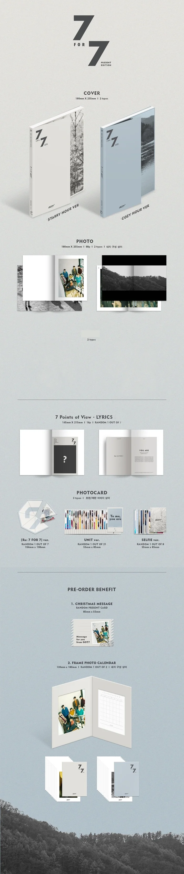 [MYKPOP]~ Официальный~ GOT7: 7 для 7 Настоящее издание CD, KPOP вентиляторы коллекции-SA19090709