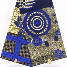 Африканская ткань Африканский Воск Печать Ткань Анкара ткань для лоскутное 6 ярдов хлопок африканская настоящая восковая печать tissus воск B2-V3