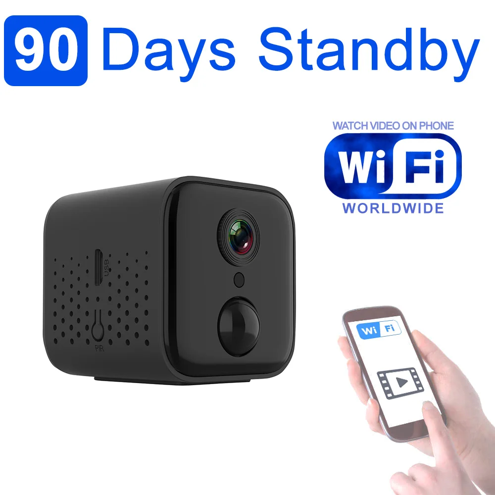 Descuento Cámara WiFi con sensor PIR y visión nocturna, 3 meses de tiempo en espera, trampa de fotos Vídeo que se puede ver en la aplicación del teléfono en cualquier lugar del mundo bWwnMVDX7ll