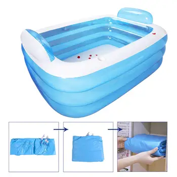 

Kids Inflatable Pool High Quality Children's Home Use Paddling Pool Large Size Inflatable Square Swimming Pool For Baby