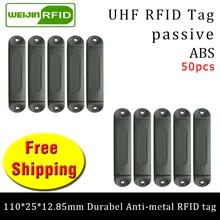 UHF RFID антиметаллическая бирка 915 м 868 МГц M4QT 110*25*12,85 мм 50 шт. Прочная ABS рамка для лазания смарт-карты пассивные RFID метки