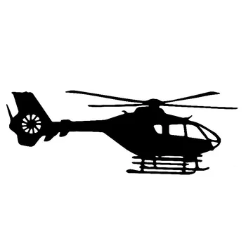 

Car Sticker Helicopter Light Manned Car Decoration Accessories Decal Ideas Are Suitable for Various Models Black/white, 19cm*7cm