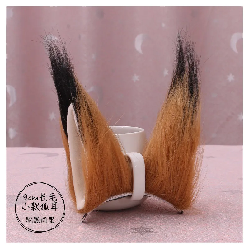 Fox Cat Ear Faux Fur Hair Hoop Clip Cosplay Costume Animals Ear Headbands Women Handmade Hairband Christmas Hair Accessories New plus size costumes