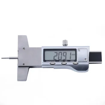 

0-25mm Electronic Digital Tire Tread Depth Caliper with Metric Inch Conversion, Large LCD Display, Accuracy 0.02mm, Tire Tester