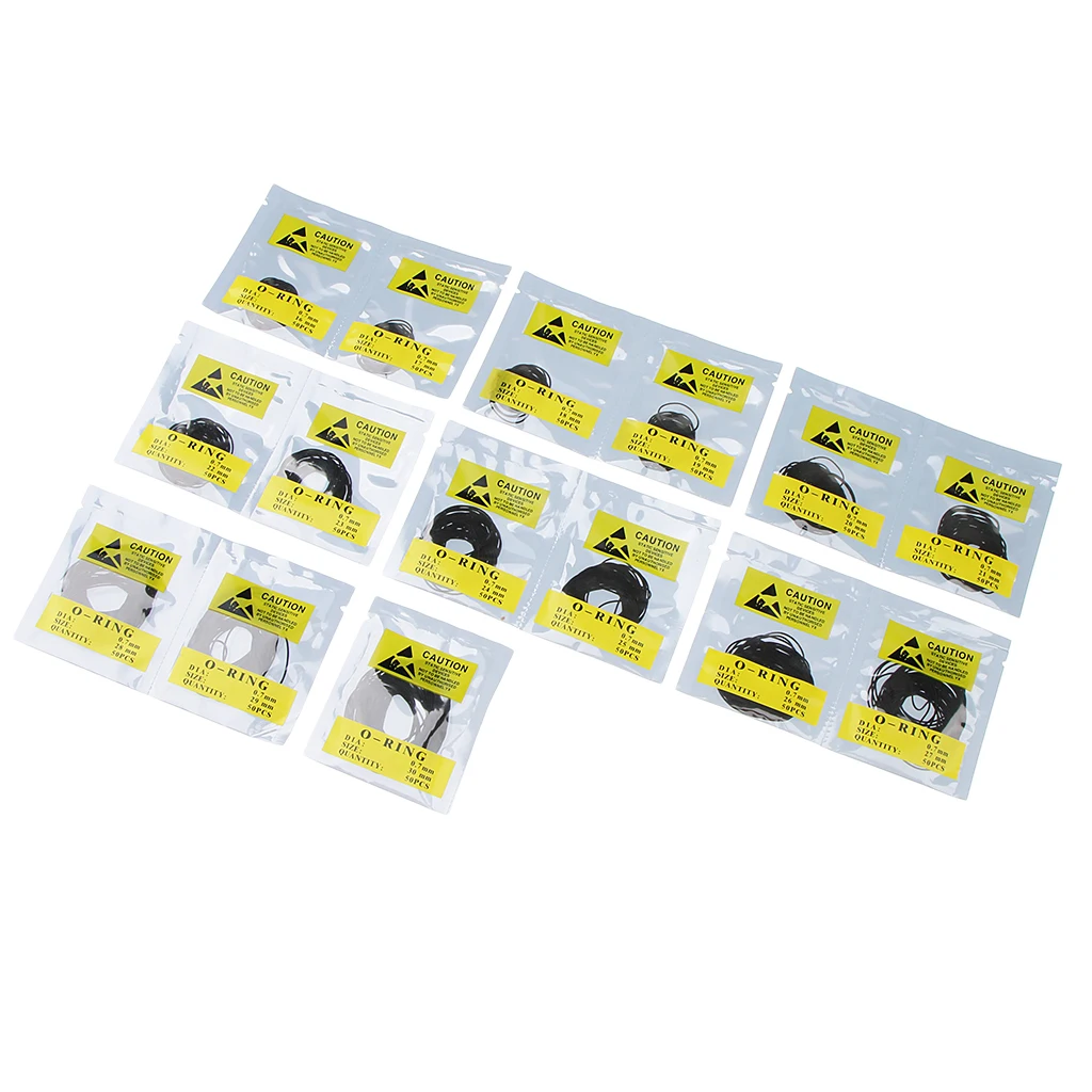 750pcs O Ring Watch Back Gasket Rubber Seal Washers DIY Watchmaker 16mm-30mm