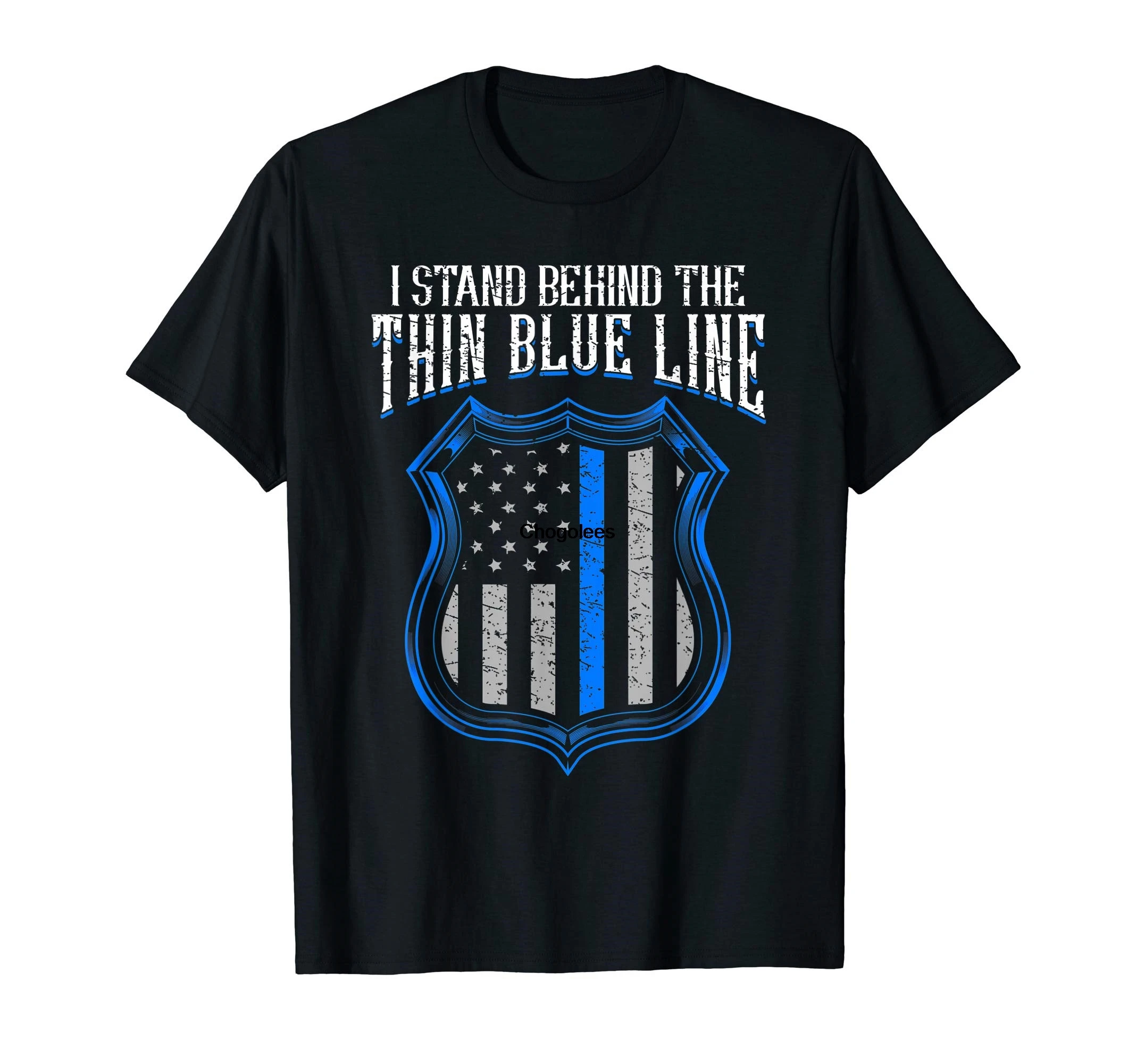 Police Badge shirt I Stand Behind The Thin Blue Line T-Shirt |