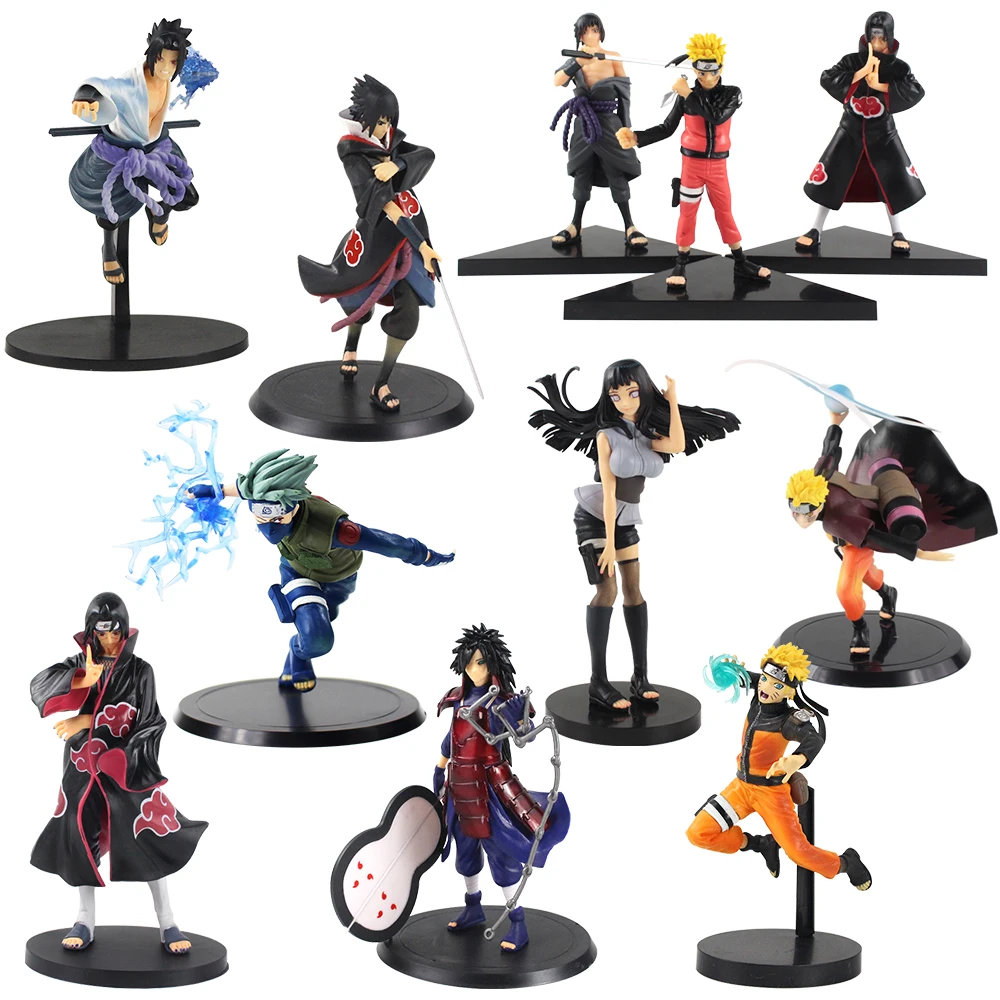 Uchiha Itachi Sasuke Dolls Anime Naruto Figurine PVC Action Figure Model accessories Toys Uzumaki Kakashi Pendant Child Gifts | Игрушки и