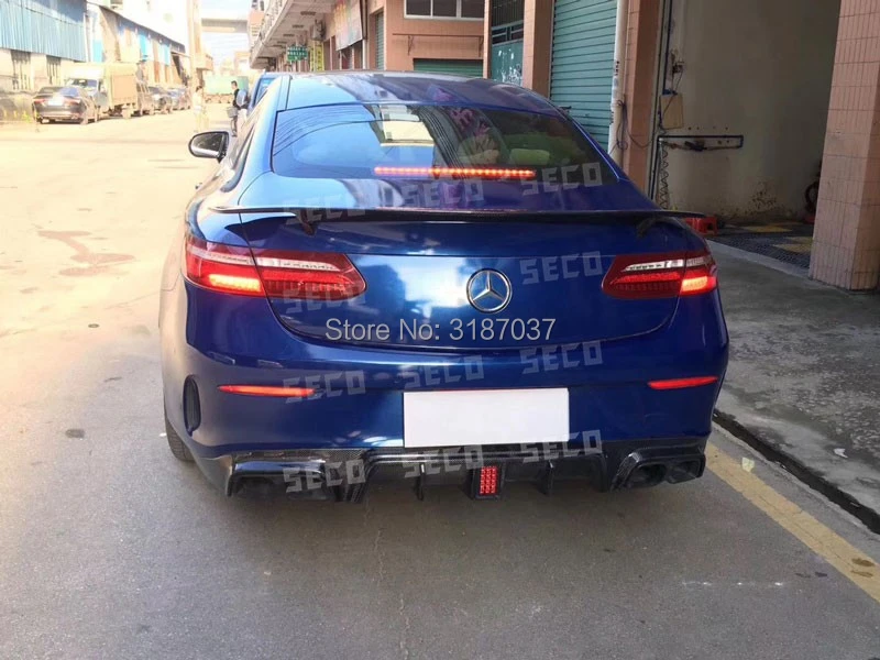 Для Benz E Class 2-купе по настоящее время E250 E300 E350 E400 углеродного волокна заднее крыло багажника спойлер крыло багажника губ загрузки крышка