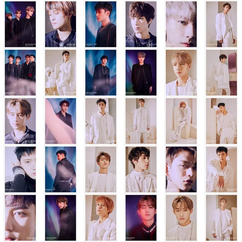 Kpop NCT WAYV взять Over The Moon ЛОМО карта с фотографией альбом коллективных карты десять Hendery Фотокарта 30 шт./компл