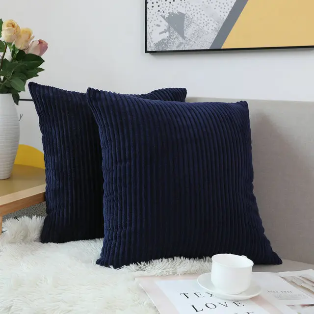 Funda De Cojín De Terciopelo Grande De 40x40 60x60cm, Funda De Almohada Decorativa Para Sofá Y Sala De Tar, Blanco, Negro, Azul, Color Muit - AliExprs