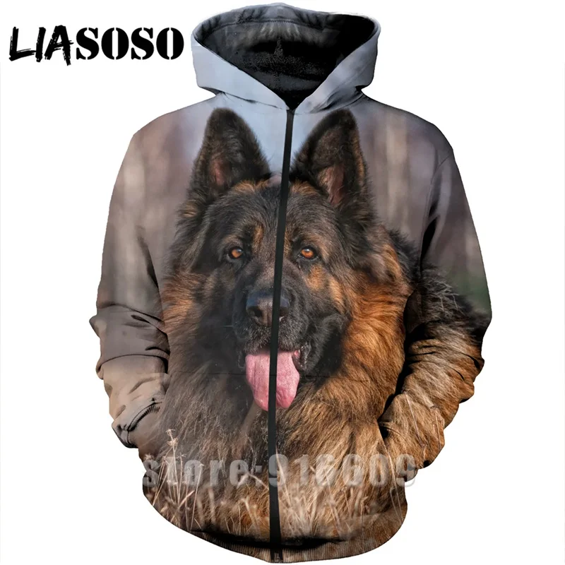 2 New Funny 3D Print Women Anime hoodie animal Shepherd Dog streetwear hip hop Sweatshirt Harajuku shirt hoodies rock Sweatshirts - Цвет: 2