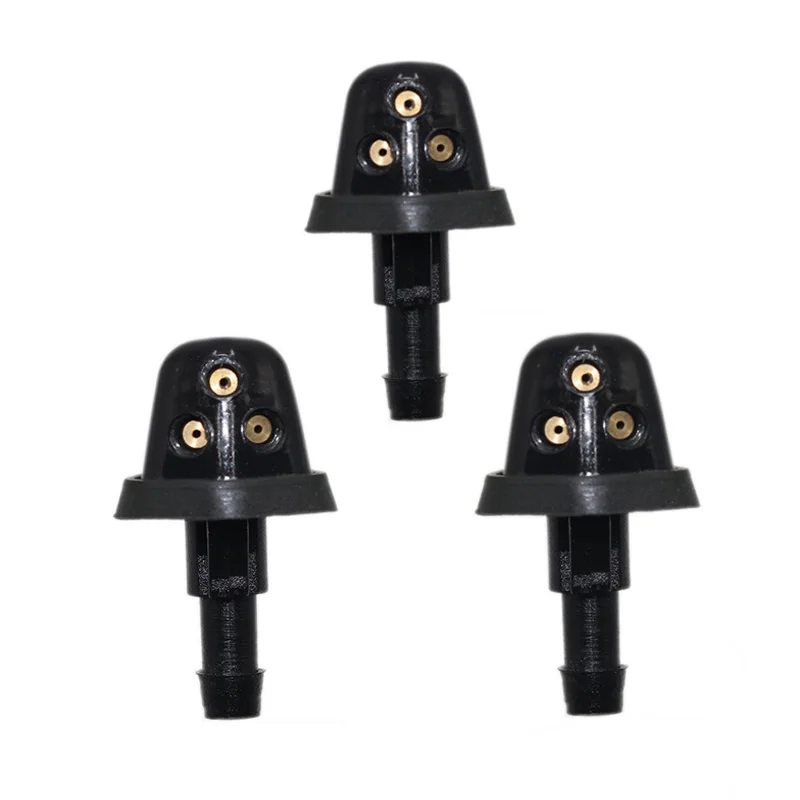 3PcsFrontRearWindscreenWasherJetsTripleWasherNozzleJetSetKit