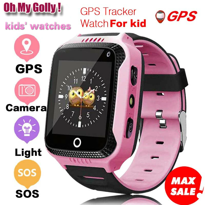 Детские Смарт часы Oh My Golly Q528 GPS сенсорный экран камера трекер монитор SOS для