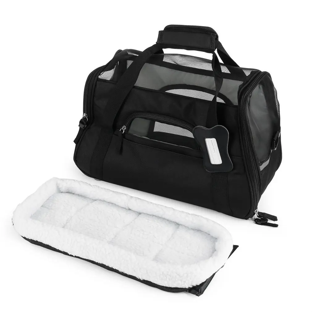 Переноска для собак домашних животных нейлон водонепроницаемый собака кошка щенок сумка с аппликацией в виде котенка на открытом воздухе путешествия переноска сумки Удобный рюкзак аксессуары