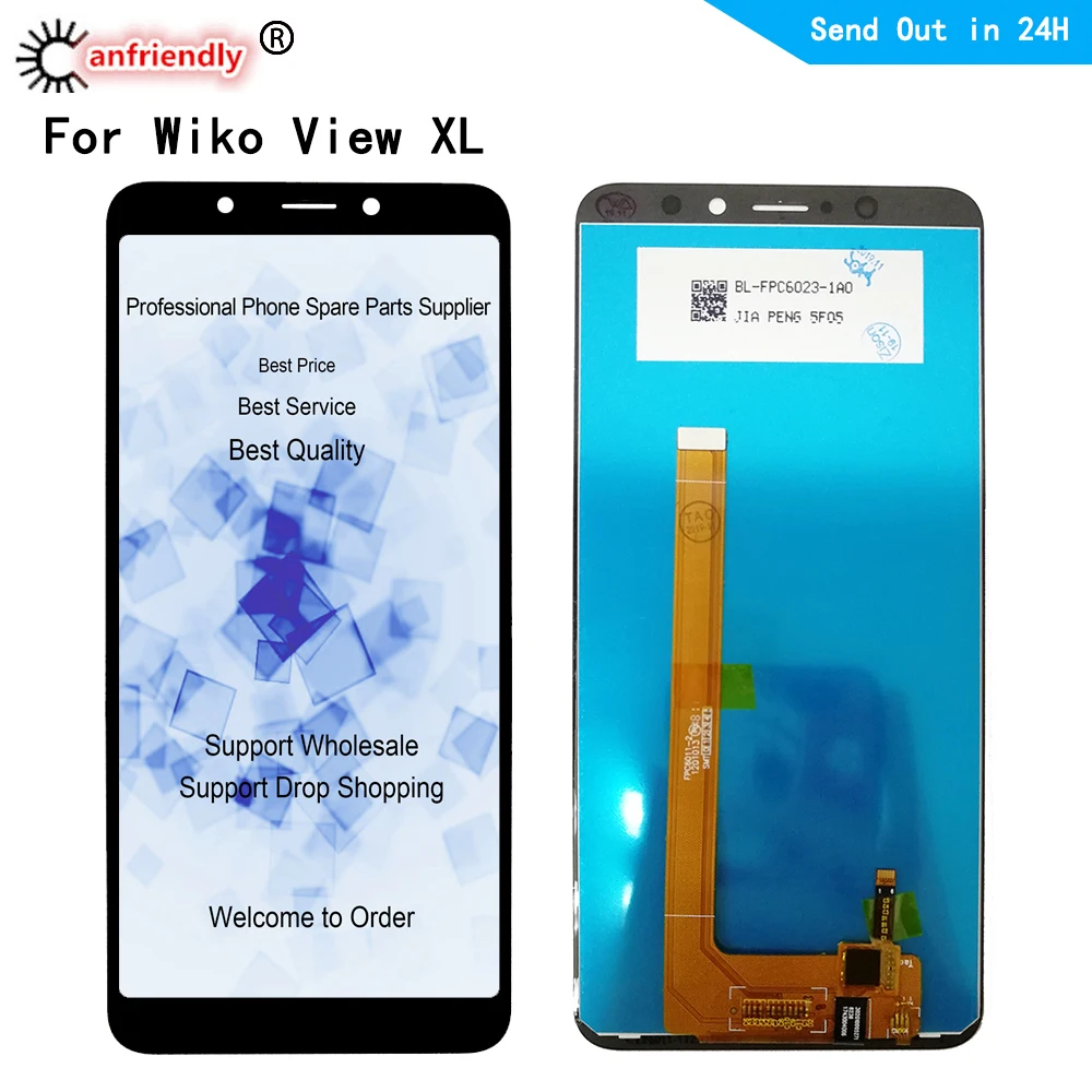 5.99" LCD Display For Wiko View XL display Touch panel Screen sensor monitor Digitizer parts assembly | Мобильные телефоны и