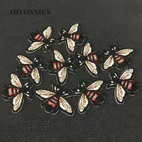 Buy 10pcs/lot Small Yellow Bee Patch Embroidery Sticker Iron on Patches Online - Image 3
