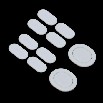 

2 Sets/pack Tiger Gaming Mouse Feet Mouse Skate For Logitech G102 G PRO Wired White Teflon Mouse Glides Curve Edge