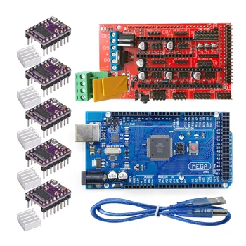 

3D Printer Kit Mega 2560 Board + RAMPS 1.4 + 5X A4988 or 5X DRV8825 For Arduino RepRap