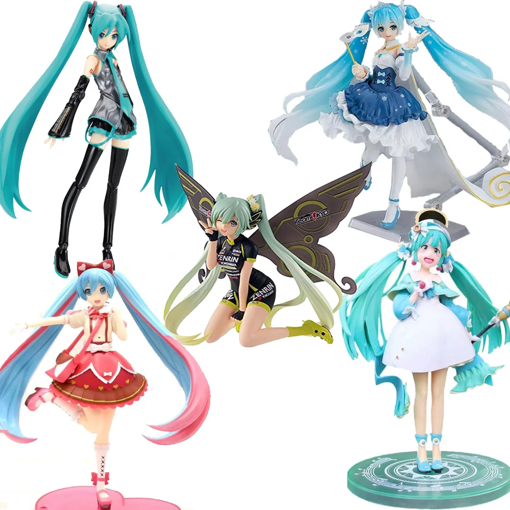 HOT SALES! Bandai Hatsune Miku Bunny Meisje Model Pop Ornamenten Hand Gemaakt Model Decoratie Pop Toy Model Collectibles Birthday Gift