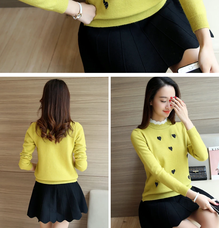 Deguena Knitted Sweaters Fall And Winter High Jersey And Suspension Bridge Sweaters Beautiful Women's Sweaters