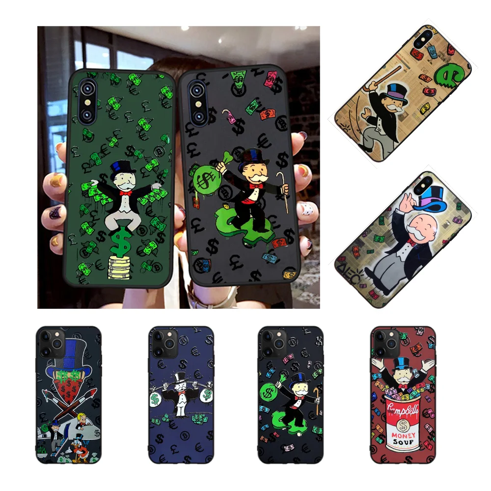 NBDRUICAI роскошный мультяшный доллар Монополия чехол для телефона iPhone 11 pro XS MAX 8 7 6 6S