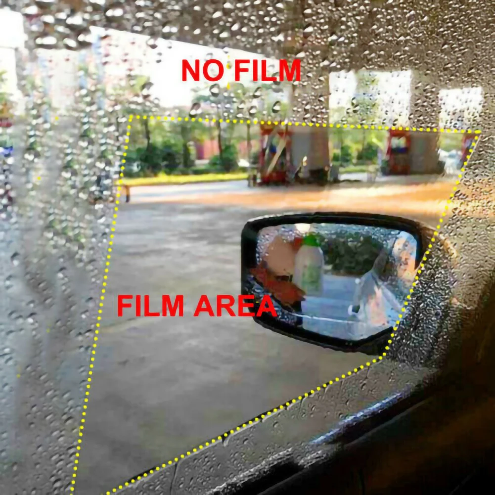 Anti Fog Side Window Car Rain Anti-fog Film Protective Film Anti-glare And Rain-proof Car Stickers Transparent Films Accessories