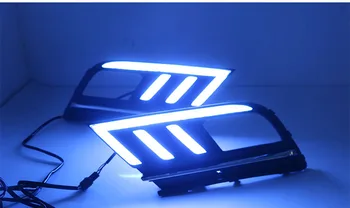 

Fast delivery Led daytime running lights+moving turn signal+blue night mode+remote control for volkswagen sagitar 2015-2018