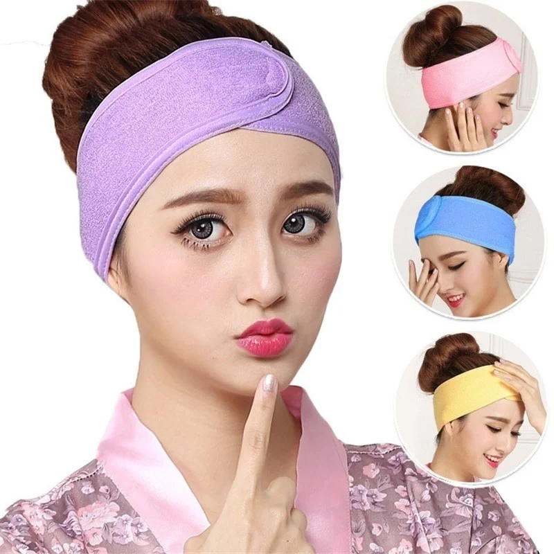 1 шт., повязка для волос для мытья лица и макияжа, женские эластичные мягкие повязки на голову