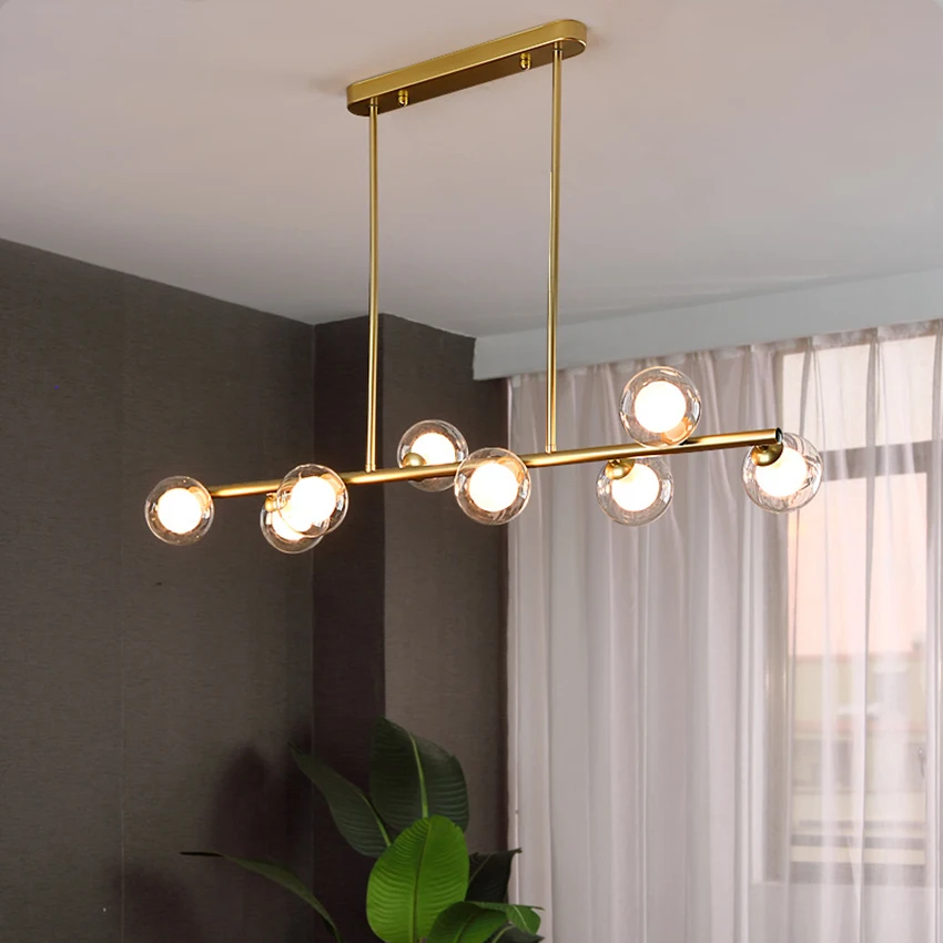 modern glass ball chandelier