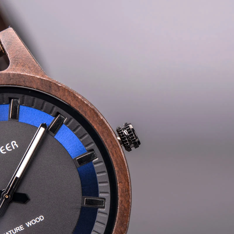 DODO олень мужские деревянные часы светящаяся указка двухцветные часы модные уникальные креативные пользовательские деревянные часы оптом деревянные часы D04