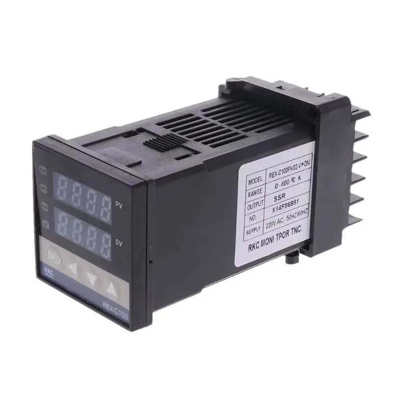 REX-C100 цифровой PID контроль температуры контроллер Лер термостат реле/SSR выход 0 to400 C с К-типа термопары зонд Датчик