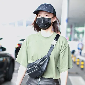 

Fashion New Chain Waist Pocket 2020 Waist Bag Pu Men and Women Shoulder Slant Bag Waist Leather Bag Woman Waist Pack
