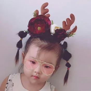 

Winter Cute Baby Toddler Infant Headband Christmas Stretch Hairband Headwear Soft Elastic Girl Hair Accessories Gifts clips